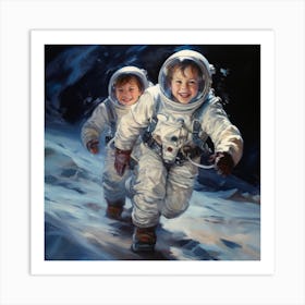 Astronaut Child 4 Art Print