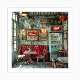 Old Fashioned Cafe Art Print