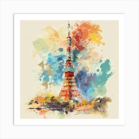 Tokyo Tower 4 Art Print