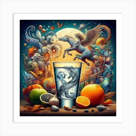 A Glass of Vodka Art Print