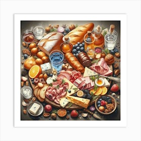 Plate Of Food Art Print