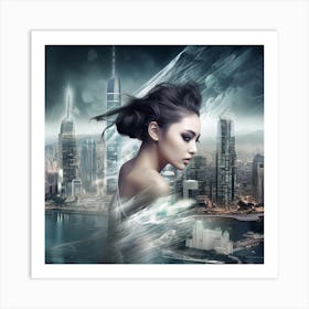 Hong Kong Cityscape Art Print