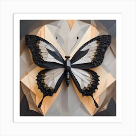 Origami Butterfly 2 Art Print