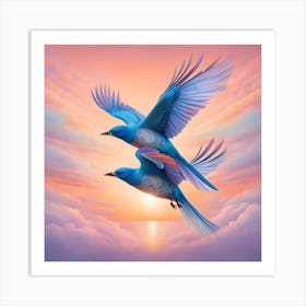 Birds In Flight Art Print