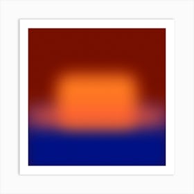 Blurred Square - Burn Art Print