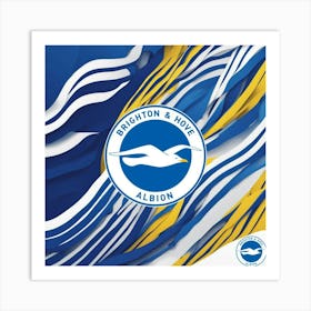 Brighton and Hove Albion Logo Wall Art 18 Art Print