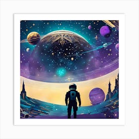 Space Painting 1 Art Print