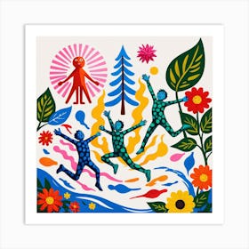 Children In The Forest Art Print