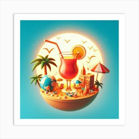 3d Illustration Art Print