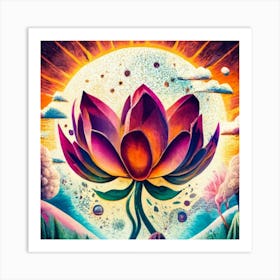 Lotus Flower 4 Art Print