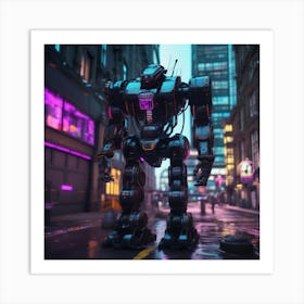 Futuristic Robot 37 Art Print