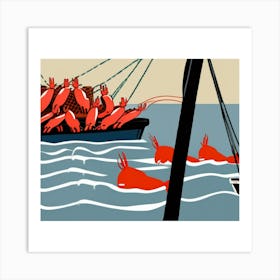 1000 Lobsters Art Print