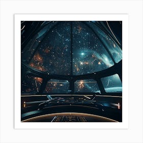 Spaceship View Art Print