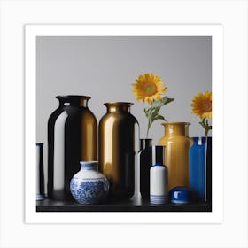 BB Borsa Brown Build Vases Art Print