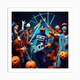 Halloween Costume Party2 Art Print