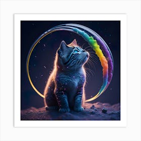 Cat Galaxy (18) Art Print