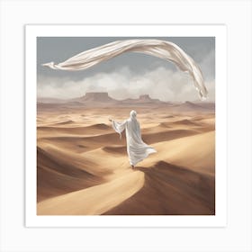 Man In The Desert Art Print