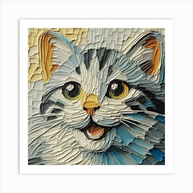 A happy cat 2 Art Print