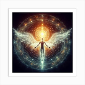 Angel With Wings Art Print