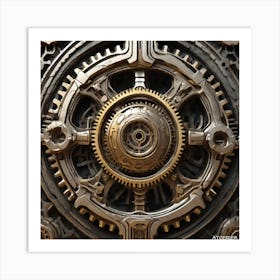 Clockwork Gears 8 Art Print