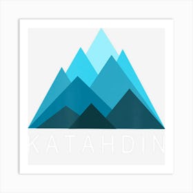 Mount Katahdin Maine Mountain Hiking Art Print