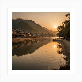 Capture The Beauty Of The Golden Hour The Period Shortly After Sunrise Or Before Sunset During A Jou 1237860286 Art Print