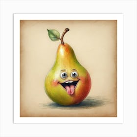 Pear Drawing 1 Art Print