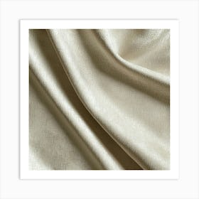 Beige Velvet Fabric Art Print