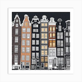 Amsterdam Houses 6 Art Print