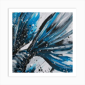 Blue Mermaid Painting Art Print