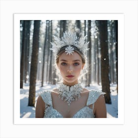 Snow queen fashion Art Print