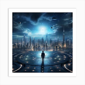 Futuristic Cityscape 5 Art Print