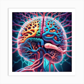 Human Brain 55 Art Print