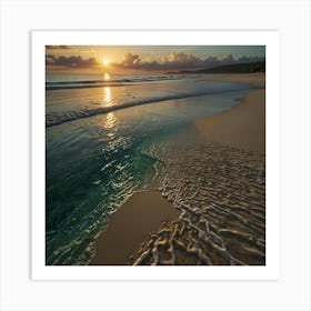 Sunset On The Beach 23 Art Print