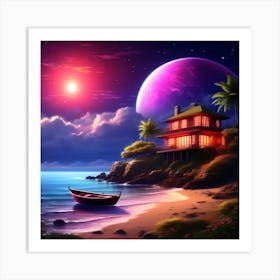 House On The Beach 3 Art Print