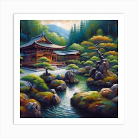 Asian Garden Art Print