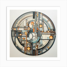 Abstract Circle 1 Art Print