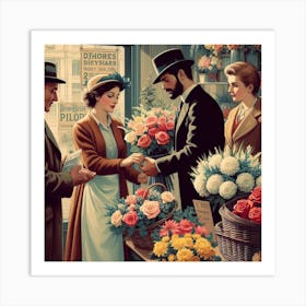 Flower Shop Art Print