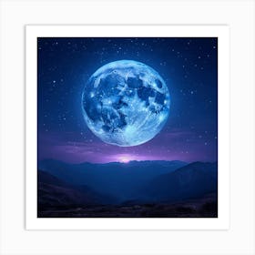 Full Moon In The Sky Art Print