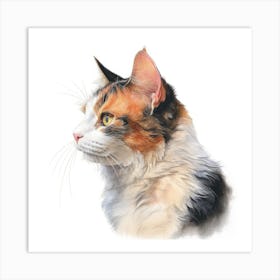 Skookum Cat Portrait 2 Art Print