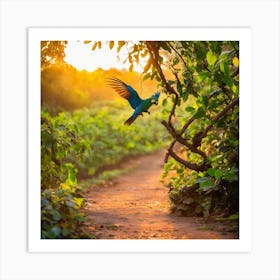 Macaw in Nature's Beauty Art Print