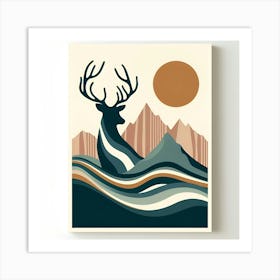 Deer Print Art Print