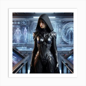 Futuristic Woman Art Print