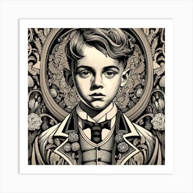 Boy In The Suit 1 Art Print