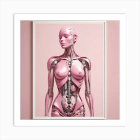 Default Deconstructed Body Detail Pink Art Print 3 Art Print