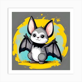 Bat design Art Print