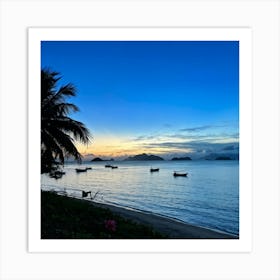 Ocean Cape Holiday Siam Beautiful Shore Point Paradise Turquoise Peaceful Sunset Grass M (22) Art Print