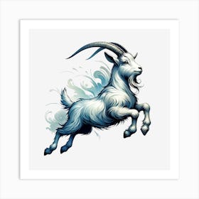 Goat Mammal Animal Farm Art Print