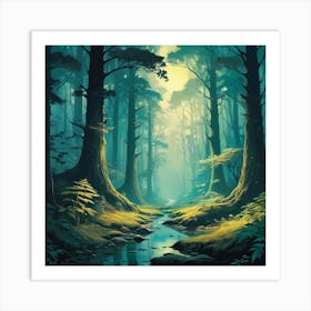 Skyward Trees Art Print