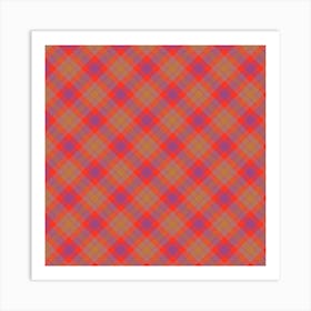 Plaid Fabric 57 Art Print